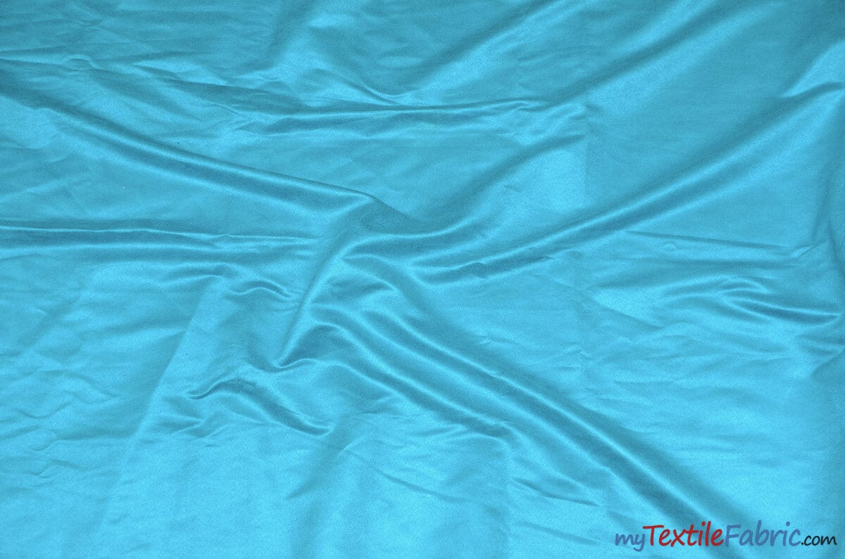 Suede Fabric | Microsuede | 40 Colors | 60" Wide | Faux Suede | Upholstery Weight, Tablecloth, Bags, Pouches, Cosplay, Costume | Sample Swatch | Fabric mytextilefabric Sample Swatches Aqua 