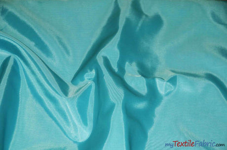 Polyester Lining Fabric | Woven Polyester Lining | 60" Wide | Sample Swatch | Imperial Taffeta Lining | Apparel Lining | Tent Lining and Decoration | Fabric mytextilefabric Sample Swatches Aqua 