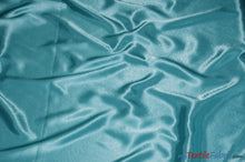 Load image into Gallery viewer, Crepe Back Satin | Korea Quality | 60&quot; Wide | Continuous Yards | Multiple Colors | Fabric mytextilefabric Yards Aqua 