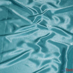 Load image into Gallery viewer, Crepe Back Satin | Korea Quality | 60&quot; Wide | Continuous Yards | Multiple Colors | Fabric mytextilefabric Yards Aqua 
