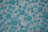 Luxury Mesh Embroidery Fabric | Embroidered Mesh Bridal Lace | 54" Wide | Multiple Colors | Fabric mytextilefabric Yards Aqua 