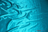 Charmeuse Satin Fabric | Silky Soft Satin | 60" Wide | Continuous Yards | Multiple Colors | Fabric mytextilefabric Yards Aqua 