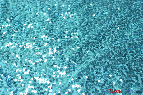 Sequins Taffeta Fabric by the Yard | Glitz Sequins Taffeta Fabric | Raindrop Sequins | 54" Wide | Tablecloths, Runners, Dresses, Apparel | Fabric mytextilefabric Yards Aqua 