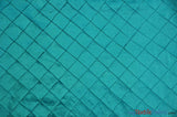 Taffeta Pintuck Fabric | 2"x2" Diamond | Diamond Taffeta Fabric | 54" Wide | Multiple Colors | Fabric mytextilefabric Yards Aqua 