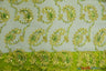 Coco Paisley Sheer Embroidery | Double Scallop Lace | 52" Wide | Fabric mytextilefabric Yards Avocado 