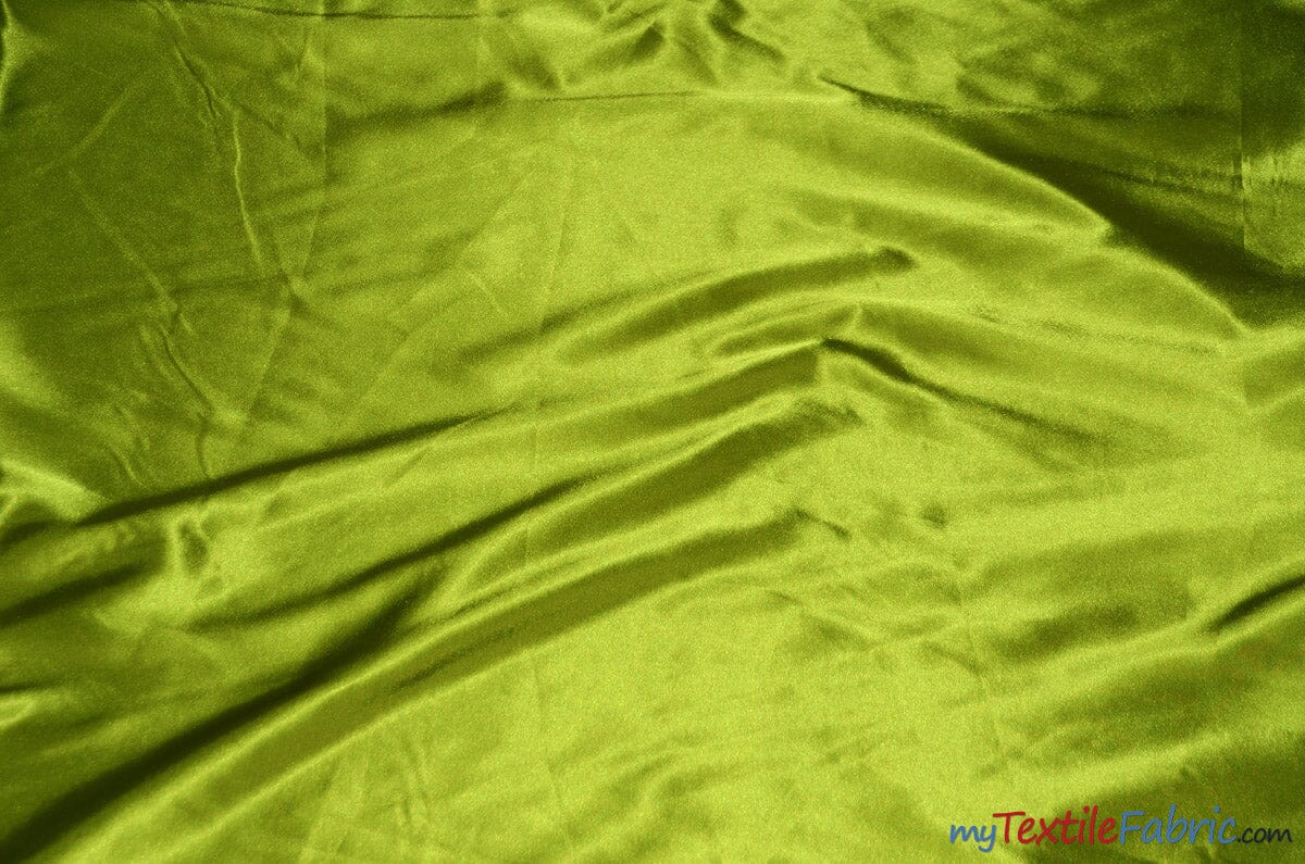 Charmeuse Satin Fabric | Silky Soft Satin | 60" Wide | Wholesale Bolt Only | Multiple Colors | Fabric mytextilefabric Bolts Avocado 