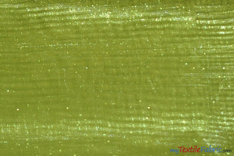 Soft and Smooth Mirror Organza Fabric | 60" Wide | Wholesale Bolt | Multiple Colors | Fabric mytextilefabric Bolts Avocado 