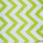 Load image into Gallery viewer, Chevron Satin Fabric | Chevron L&#39;amour Satin | Matte Satin Print | 60&quot; Wide | Multiple Colors | Fabric mytextilefabric Yards Avocado 

