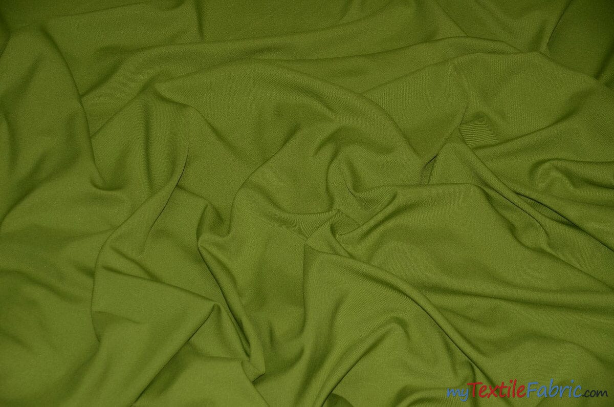 60" Wide Polyester Fabric Sample Swatches | Visa Polyester Poplin Sample Swatches | Basic Polyester for Tablecloths, Drapery, and Curtains | Fabric mytextilefabric Sample Swatches Avocado 