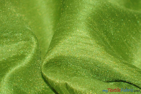 Shantung Satin Fabric | Satin Dupioni Silk Fabric | 60" Wide | Multiple Colors | Continuous Yards | Fabric mytextilefabric Yards Avocado 