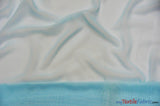 Double Georgette Fabric | 100% Polyester | 60" Wide | Multiple Colors | Poly Georgette Fabric | Fabric mytextilefabric Yards Baby Blue 