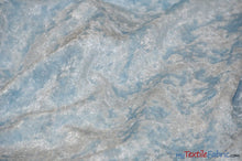 Load image into Gallery viewer, Panne Velvet Fabric | 60&quot; Wide | Crush Panne Velour | Apparel, Costumes, Cosplay, Curtains, Drapery &amp; Home Decor | Fabric mytextilefabric Yards Baby Blue 