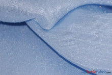 Load image into Gallery viewer, Shantung Satin Fabric | Satin Dupioni Silk Fabric | 60&quot; Wide | Multiple Colors | Continuous Yards | Fabric mytextilefabric Yards Baby Blue 