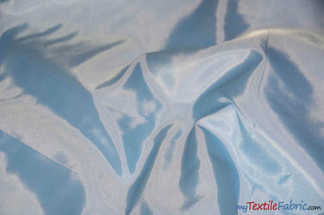 Polyester Lining Fabric | Woven Polyester Lining | 60" Wide | Continuous Yards | Imperial Taffeta Lining | Apparel Lining | Tent Lining and Decoration | Fabric mytextilefabric Yards Baby Blue 