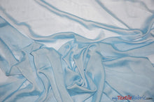 Load image into Gallery viewer, Two Tone Chiffon Fabric | Iridescent Chiffon Fabric | 60&quot; Wide | Clean Edge | Multiple Colors | Wholesale Bolt | Fabric mytextilefabric Bolts Baby Blue 