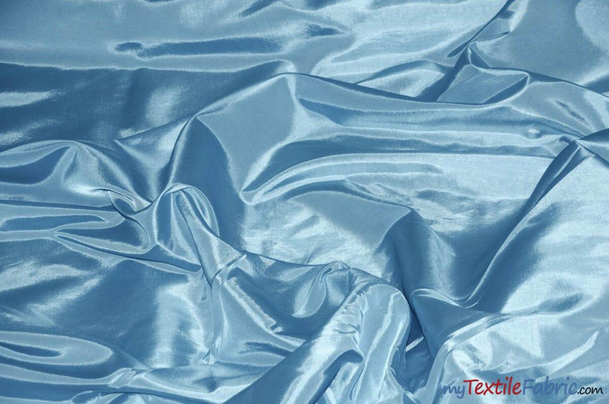 Taffeta Fabric | Two Tone Taffeta Fabric | Non Stretch Taffeta | 60" Wide | Multiple Solid Colors | Sample Swatch | Fabric mytextilefabric Sample Swatches Baby Blue 