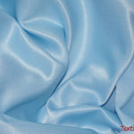 Load image into Gallery viewer, L&#39;Amour Satin Fabric | Polyester Matte Satin | Peau De Soie | 60&quot; Wide | Sample Swatch | Wedding Dress, Tablecloth, Multiple Colors | Fabric mytextilefabric Sample Swatches Baby Blue 
