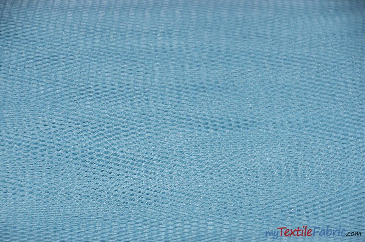 Hard Net Crinoline Fabric | Petticoat Fabric | 54" Wide | Stiff Netting Fabric is Traditionally used to give Volume to Dresses Fabric mytextilefabric Yards Baby Blue 