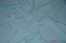 Load image into Gallery viewer, 60&quot; Wide Polyester Fabric Wholesale Bolt | Visa Polyester Poplin Fabric | Basic Polyester for Tablecloths, Drapery, and Curtains | Fabric mytextilefabric Bolts Baby Blue 