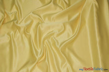 Load image into Gallery viewer, L&#39;Amour Satin Fabric | Polyester Matte Satin | Peau De Soie | 60&quot; Wide | Continuous Yards | Wedding Dress, Tablecloth, Multiple Colors | Fabric mytextilefabric Yards Banana 