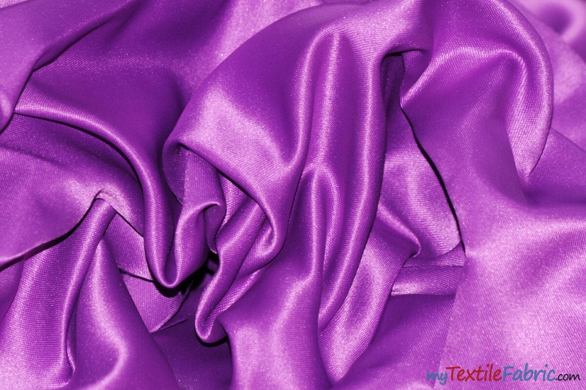 L'Amour Satin Fabric | Polyester Matte Satin | Peau De Soie | 60" Wide | Sample Swatch | Wedding Dress, Tablecloth, Multiple Colors | Fabric mytextilefabric Sample Swatches Barney 