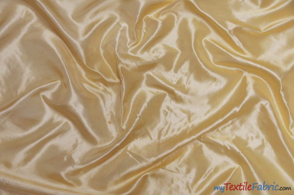 Taffeta Fabric | Two Tone Taffeta Fabric | Non Stretch Taffeta | 60" Wide | Multiple Solid Colors | Continuous Yards | Fabric mytextilefabric Yards Beige 