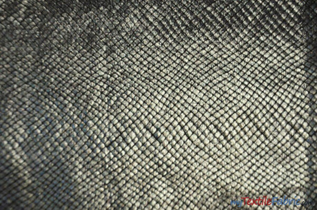 4 Way Stretch Dancewear Fabric | Metallic Snake Hologram Spandex | 58/60" Wide | Multiple Colors | Fabric mytextilefabric Yards Black Black 