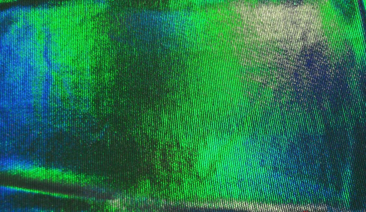 4 Way Stretch Dancewear Fabric | Moonlight Hologram Spandex | 58/60" Wide | Multiple Colors | Fabric mytextilefabric Yards Black Green 