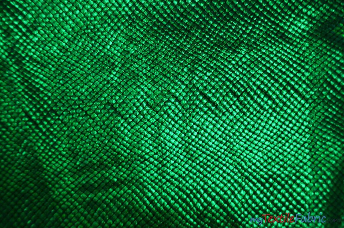 4 Way Stretch Dancewear Fabric | Metallic Snake Hologram Spandex | 58/60" Wide | Multiple Colors | Fabric mytextilefabric Yards Black Green 