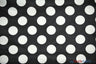 Polka Dot Satin | Soft Satin Polka Dot Charmeuse Fabric | 60" Wide | Fabric mytextilefabric Yards Black White Polka Dot 