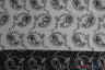 Coco Paisley Sheer Embroidery | Double Scallop Lace | 52" Wide | Fabric mytextilefabric Yards Black White 