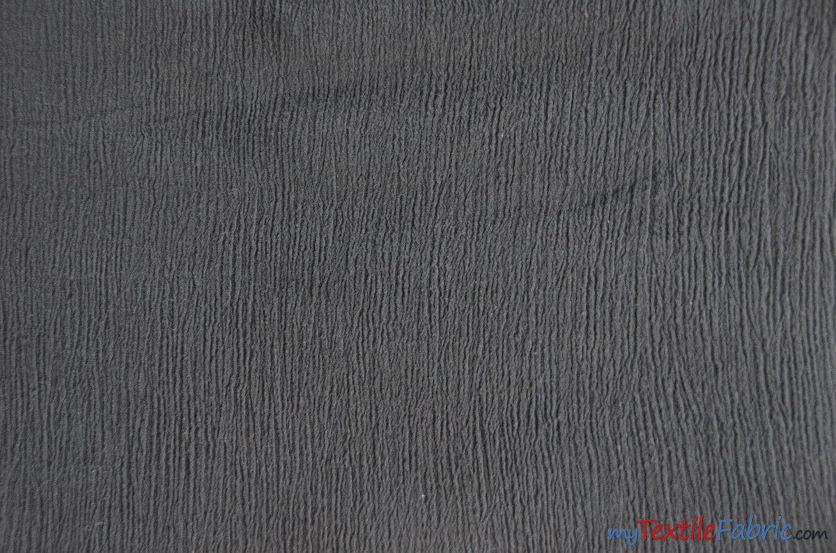 100% Cotton Gauze Fabric | Soft Lightweight Cotton Muslin | 48" Wide | Bolt Pricing | Multiple Colors Fabric mytextilefabric Bolts Black 