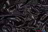 Charmeuse Satin | Silky Soft Satin | 60" Wide | 3"x3" Sample Swatch Page | Fabric mytextilefabric Sample Swatches Black 