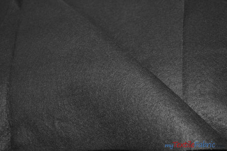 Premium Craft Felt Fabric | 72" Wide | Recycled Polyester | Kids Crafts, Apparel, Footwear & Tents | 5 Colors | Fabric mytextilefabric Bolts Black 