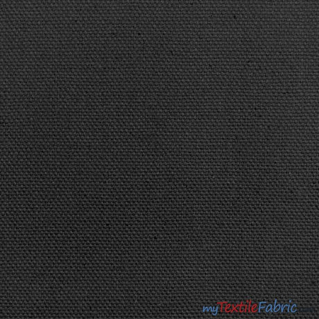 10 Oz 100% Cotton Canvas | Bleached White | Dyed Black | 60" Wide | Fabric mytextilefabric Yards Black 