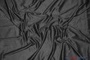 Interlock 70 Denier Polyester | Stretch Lining | Polyester Knit Lining | 60" | White Ivory Black | Fabric mytextilefabric Yards Black 