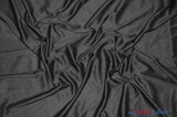 Interlock 70 Denier Polyester | Stretch Lining | Polyester Knit Lining | 60" | White Ivory Black | Fabric mytextilefabric Yards Black 