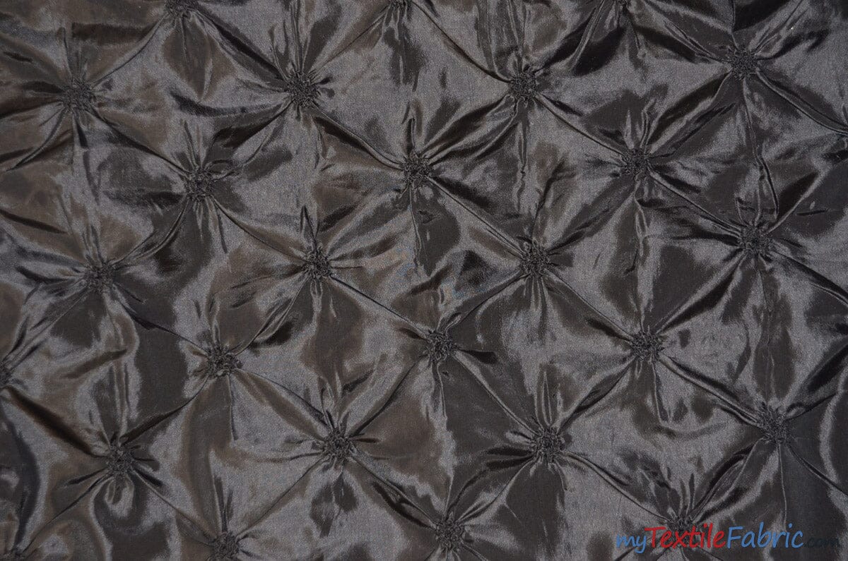 Pinwheel Taffeta Fabric | Button Taffeta Fabric | 48" Wide | Multiple Colors | Fabric mytextilefabric Yards Black 