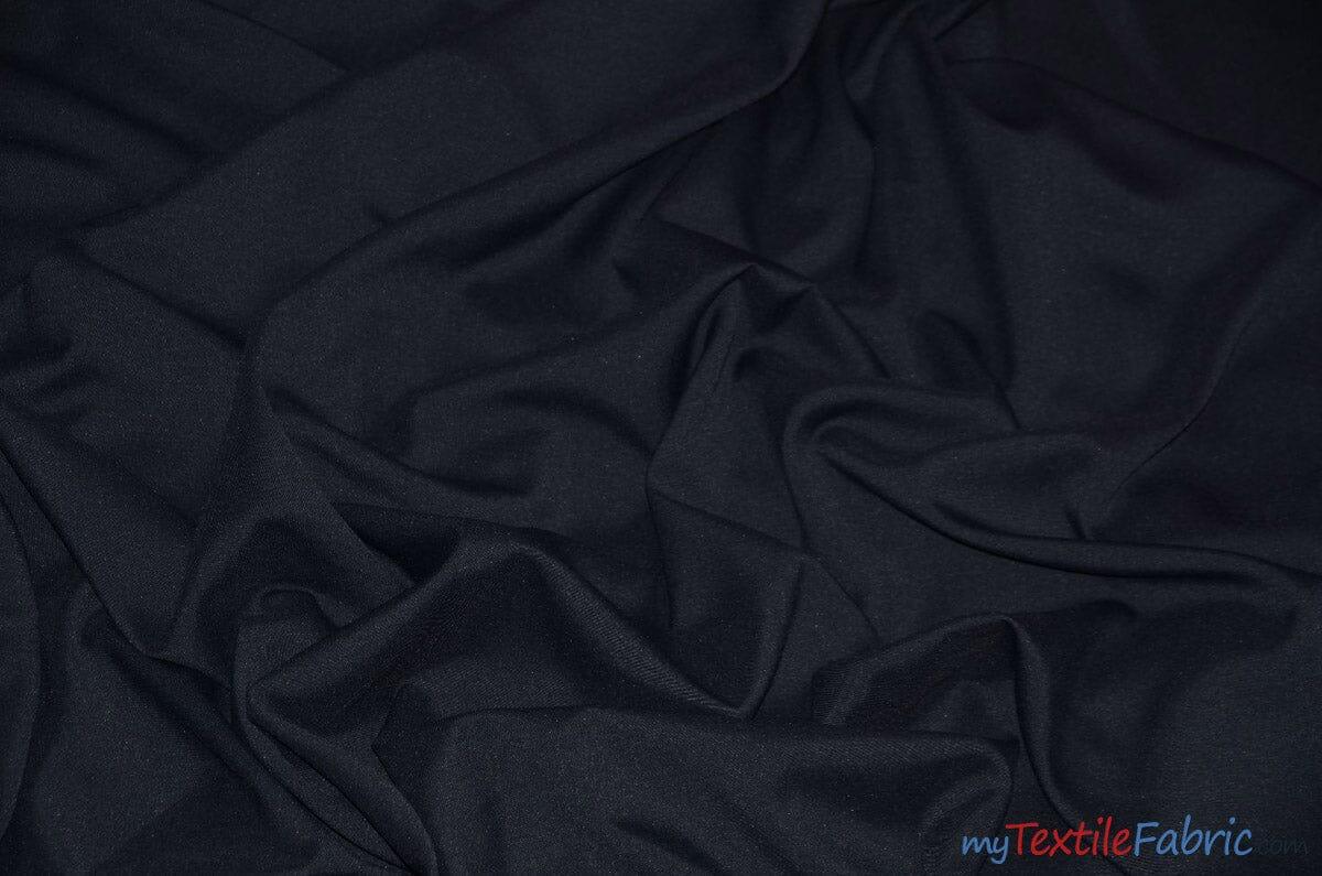 60" Wide Polyester Fabric Wholesale Bolt | Visa Polyester Poplin Fabric | Basic Polyester for Tablecloths, Drapery, and Curtains | Fabric mytextilefabric Bolts Black 