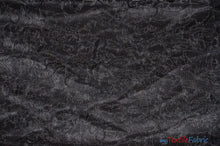 Load image into Gallery viewer, Swirl Organza Fabric | Embroidered Swirl Sheer | 54&quot; Wide | Multiple Colors | Fabric mytextilefabric Yards Black 