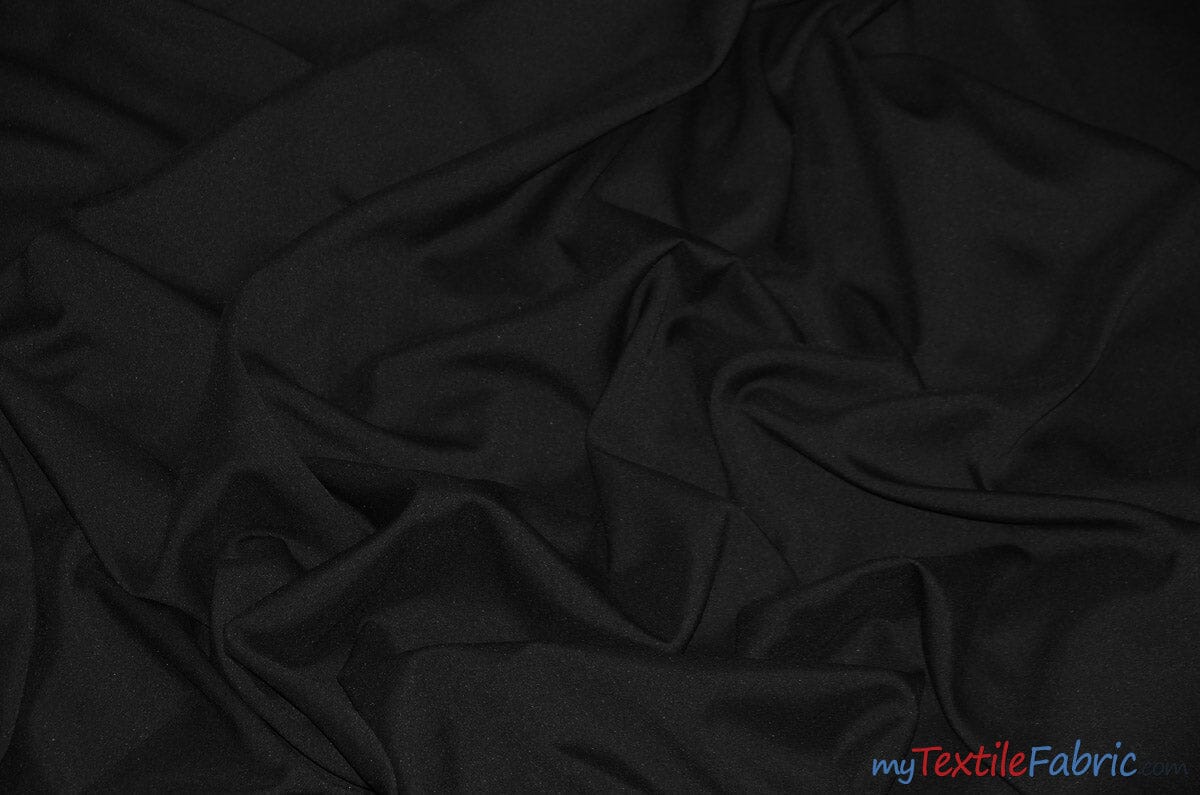 Polyester Gabardine Fabric | Polyester Suiting Fabric | 58" Wide | Multiple Colors | Polyester Twill Fabric | Fabric mytextilefabric Yards Black 