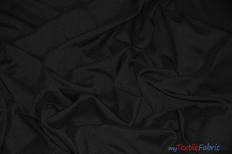 Polyester Gabardine Fabric | Polyester Suiting Fabric | 58" Wide | Multiple Colors | Polyester Twill Fabric | Fabric mytextilefabric Yards Black 