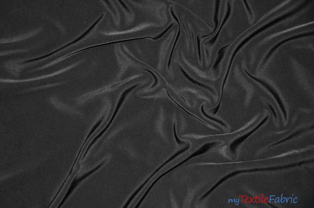 Peachskin Fabric | Polyester Peach Skin Fabric | 60" Wide | Suiting, Garments, Uniforms, Apparel | Fabric mytextilefabric Yards Black 