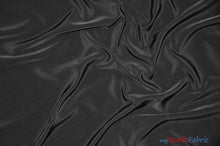 Load image into Gallery viewer, Peachskin Fabric | Polyester Peach Skin Fabric | 60&quot; Wide | Suiting, Garments, Uniforms, Apparel | Fabric mytextilefabric Yards Black 