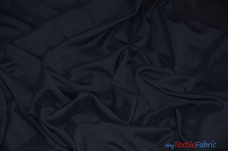 60" Wide Polyester Fabric by the Yard | Visa Polyester Poplin Fabric | Basic Polyester for Tablecloths, Drapery, and Curtains | Fabric mytextilefabric Yards Black 