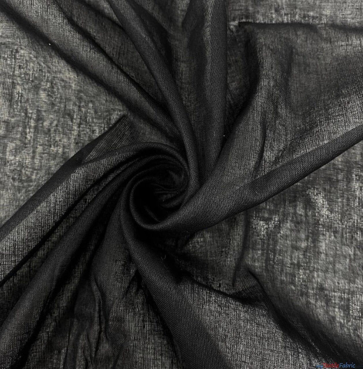 100% Cotton Lawn Fabric | Lightweight Cotton Fabric | 60" Wide | Multiple Colors | Fabric mytextilefabric Yards Black 