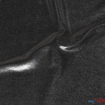 Load image into Gallery viewer, Metallic Foil Spandex Lame | Stretch Metallic Lame | Spandex Lame Fabric | All Over Foil on Stretch Knit | 60&quot; Wide | Fabric mytextilefabric Yards Black 
