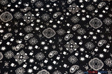 Bandana Cotton Print | Bandanna Fabric | 58/60" Wide | Multiple Colors | Fabric mytextilefabric Yards Black 