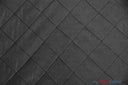 Taffeta Pintuck Fabric | 4"x4" Diamond | Diamond Taffeta Fabric | 58" Wide | Multiple Colors | Continuous Yards | Fabric mytextilefabric Yards Black 