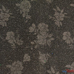 Load image into Gallery viewer, Embossed Floral Lurex Fabric | Tinsel Metallic Fabric | 54&quot; Wide | 3 Colors | Fabric mytextilefabric Yards Black 

